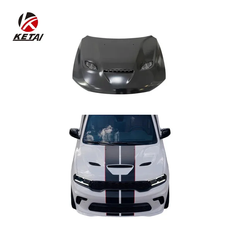 High Quality   21 SRT Style Hellcat Car Body Kit Aluminum Hood for Durango 2011+