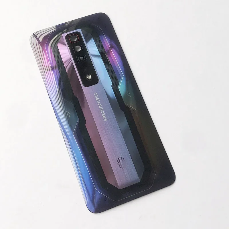 For ZTE Nubia Red Magic 7 7S Pro Back Cover Glass Rear Battery Door Housing Case + Camera Lens NX679J NX709J Replacement