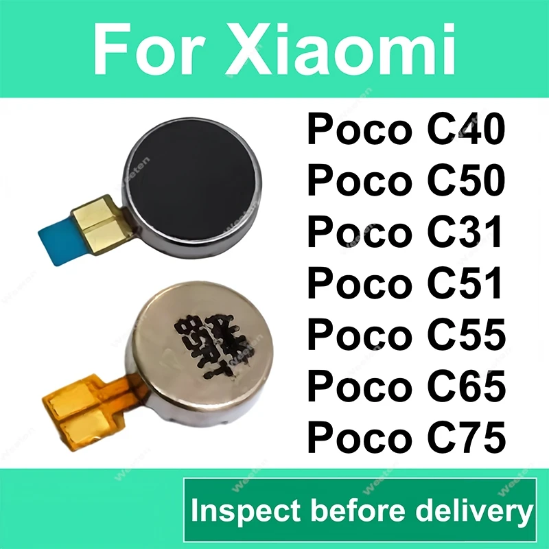 1PCS Motor Vibrator For Xiaomi Poco C31 C51 C40 C50 C55 C65 C75 4G 5G Vibration Motor Board Flex Cable Replacement Repair Parts