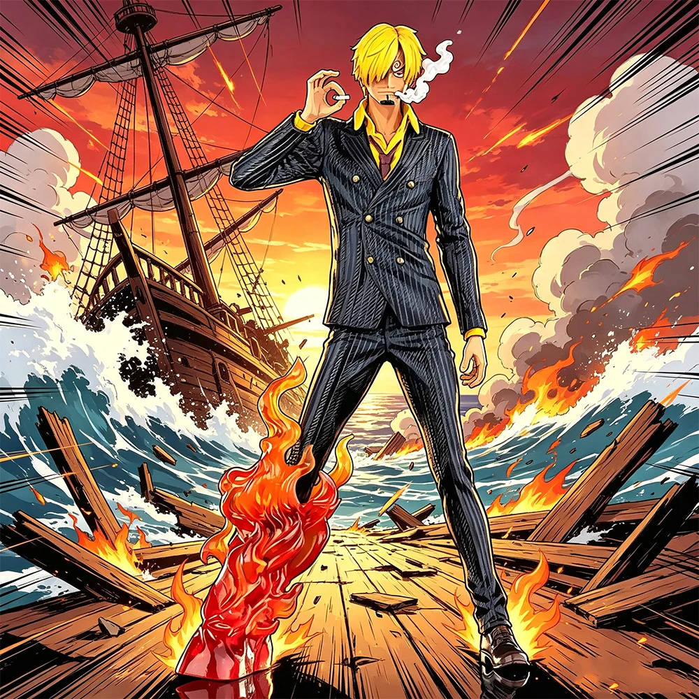 32cm One Piece Anime Figur Sanji Actionfigur Vinsmoke Sanji Figma PVC-Modell Spielzeug Sammlerstücke Geschenke für Kinder Geburtstag