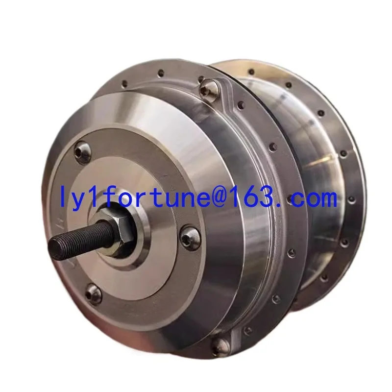 

Electric assist, mountain bike, brushless wheel motor, one-way clutch, gear reduction