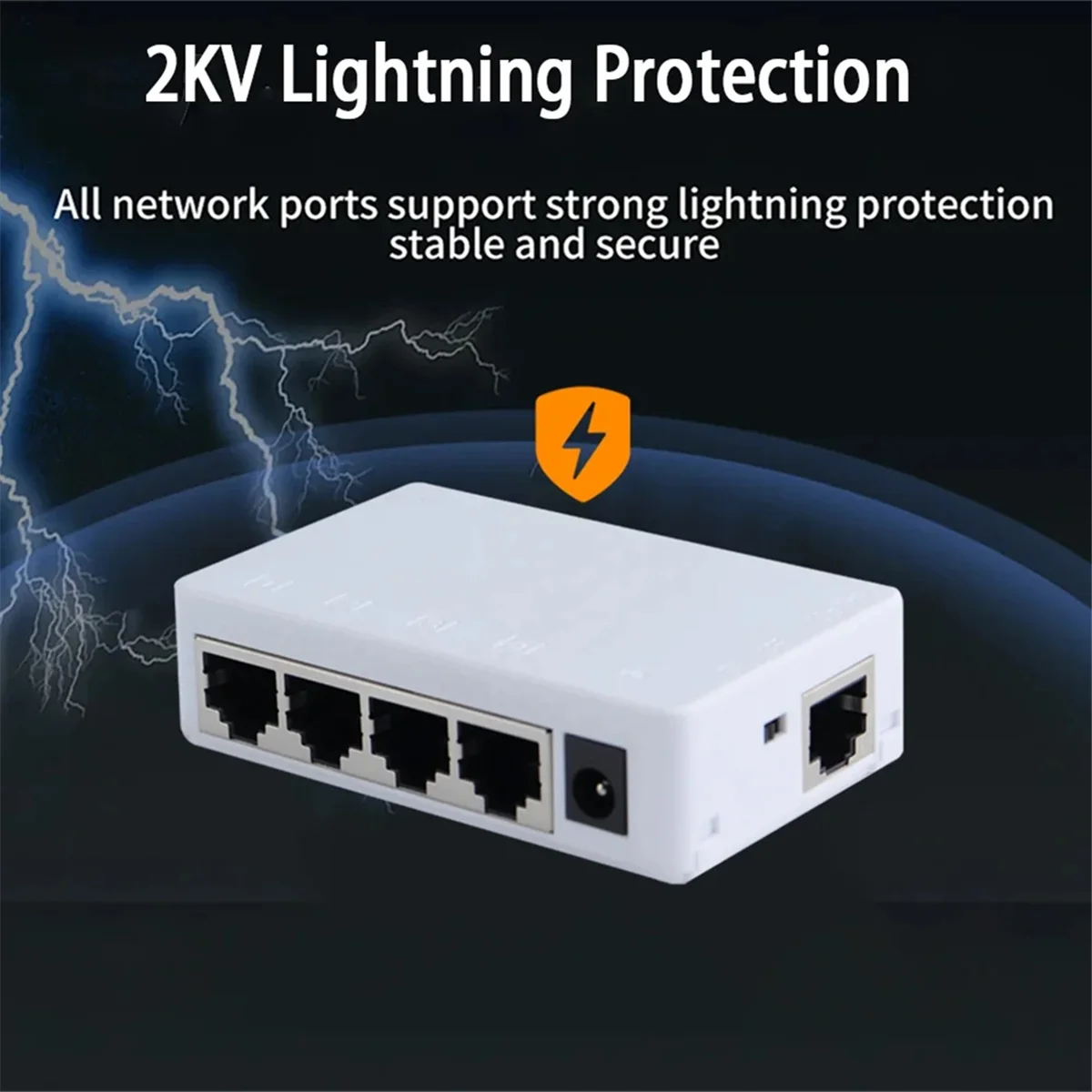 4 Port POE Extender 100Mbps 1 in 4 Out 250 Meters Network Switch Repeater IEEE802.3af/At for PoE Switch NVR IP Camera TQ