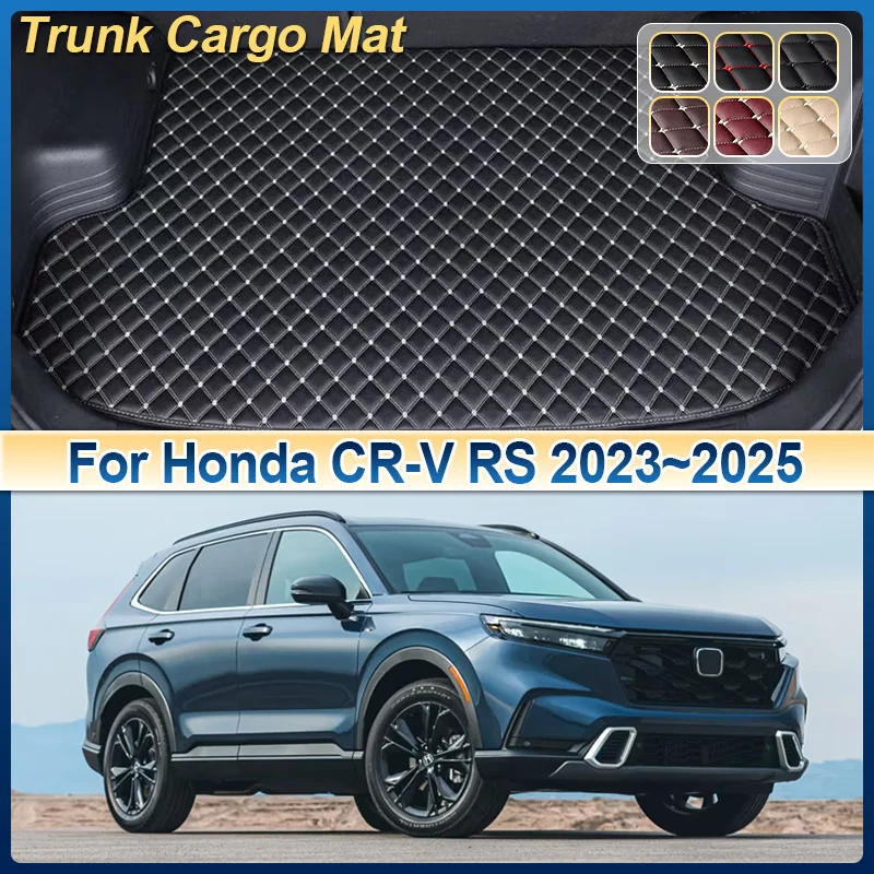 

Leather Car Trunk Mat For Honda CR-V RS 2023 2024 2025 CRV Cargo Storage Cushion Liner Boot Carpet Pad Interior Auto Accessories