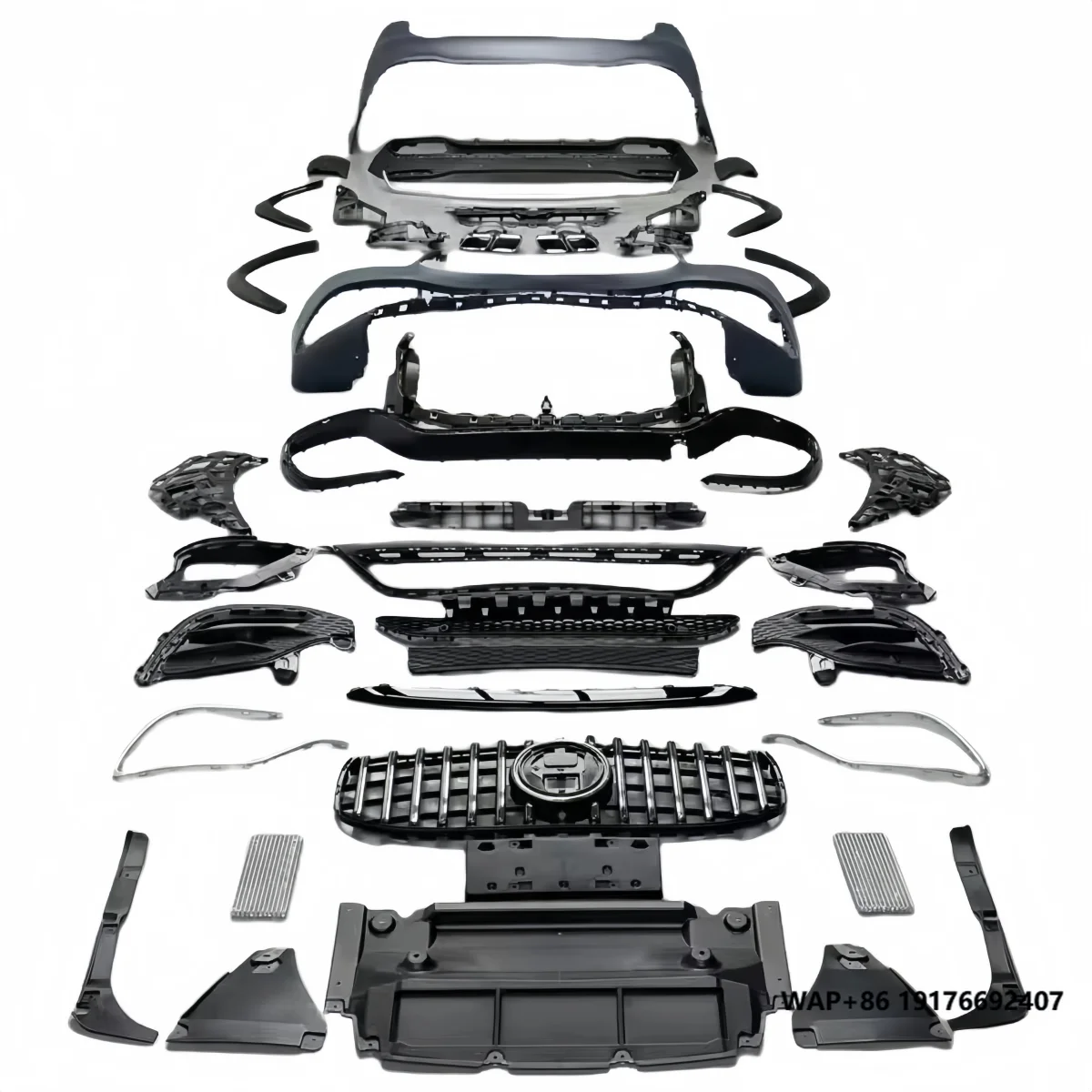 

BS Auto 2019-2024 Full Bodykit for Mercedes Benz GLS X167 Upgrade 63 AMG Style Body Kits Bumper Grill Diffuser Exhaust Tips New