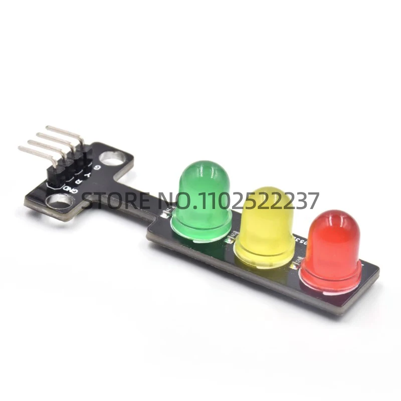 Mini 5V Traffic Light LED Display Module for Arduino Red Yellow Green 5mm LED RGB -Traffic Light for Traffic Light System Model