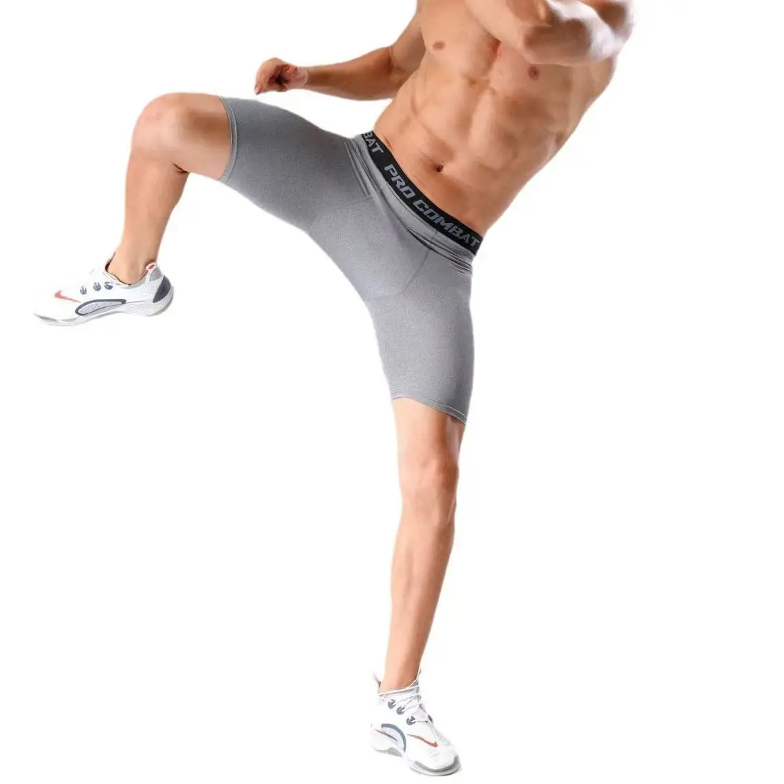 Shorts de musculation pour hommes, Leggings de fitness et de gym, Collants de compression élastiques ajustés pour hommes