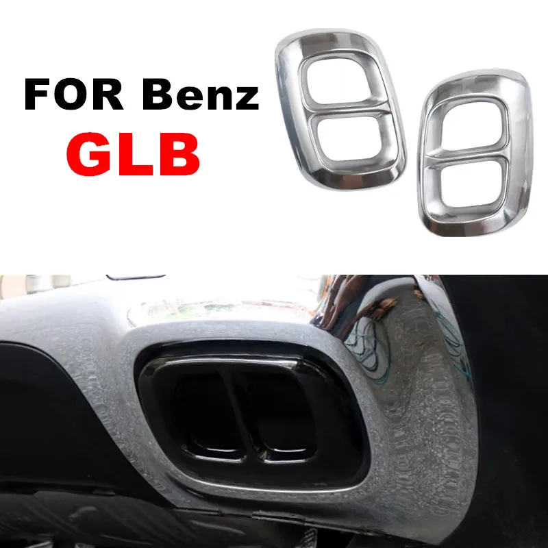 

Car Exterior Tail Throat Liner Pipe Exhaust System Cover Trim For Mercedes-Benz GLB Series 2019 2020 2021 2022 2023 2024 x247