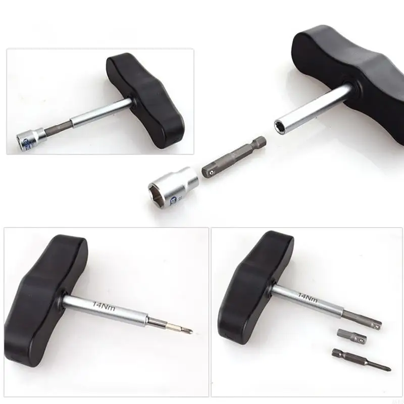 A6HD T-Handle Preset Torque Tool 6/7/8/9/10/11/12/13/14Nm Tool Steel for Standard 1/4