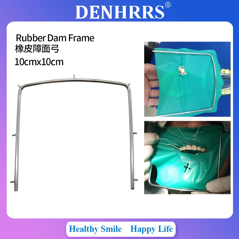 

1Pcs Dental Rubber Dam Frame Holder Stainless Steel Dentists Clinic Hand Tools Instruments 10*10cm