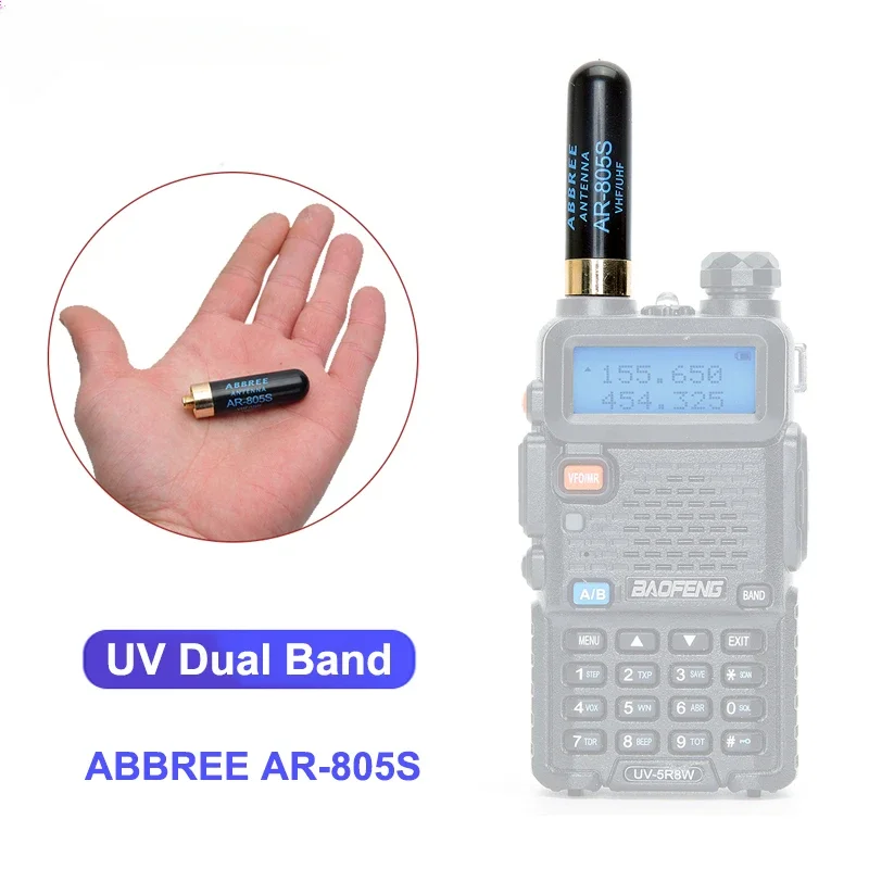 

Walkie Talkie Radio Professional Communications Antenna Long Range Amplifier UHF/VHF Dual Band Signal Boost AR-805S for Baofeng