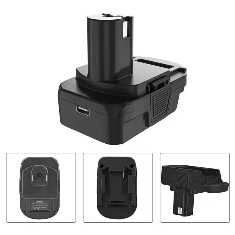 Li-Ion Battery Conversion Adapter DM18RL WIth USB DM20ROB for RYOBI Convert For Dewalt 20V To 18V Li-Ion Battery Adapter
