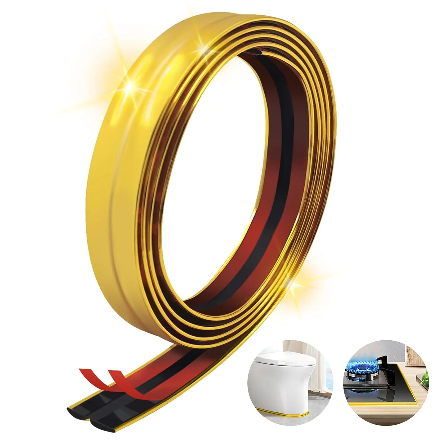 1PC 1/2/3/5m Peel and Stick Molding Trim L-Shaped Self Adhes