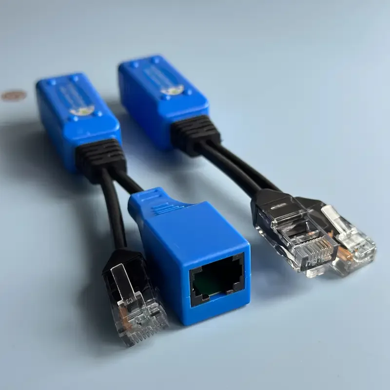 

Комплект кабелей CCTV uPOE RJ45, сплиттер, объединитель, кабель-адаптер POE, 12-48 В, пассивный кабель питания для IP-камеры