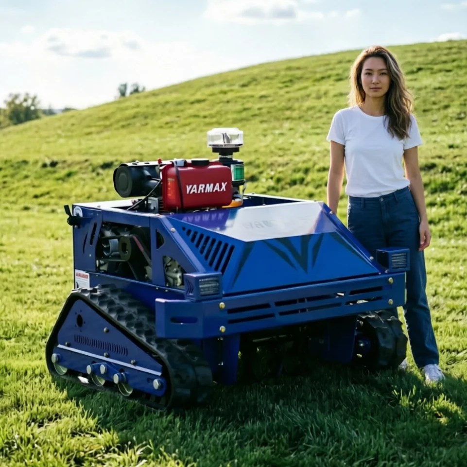 

Customized smart robot lawn mower hands free grass cutter for home villa park outdoor lawn management equipment