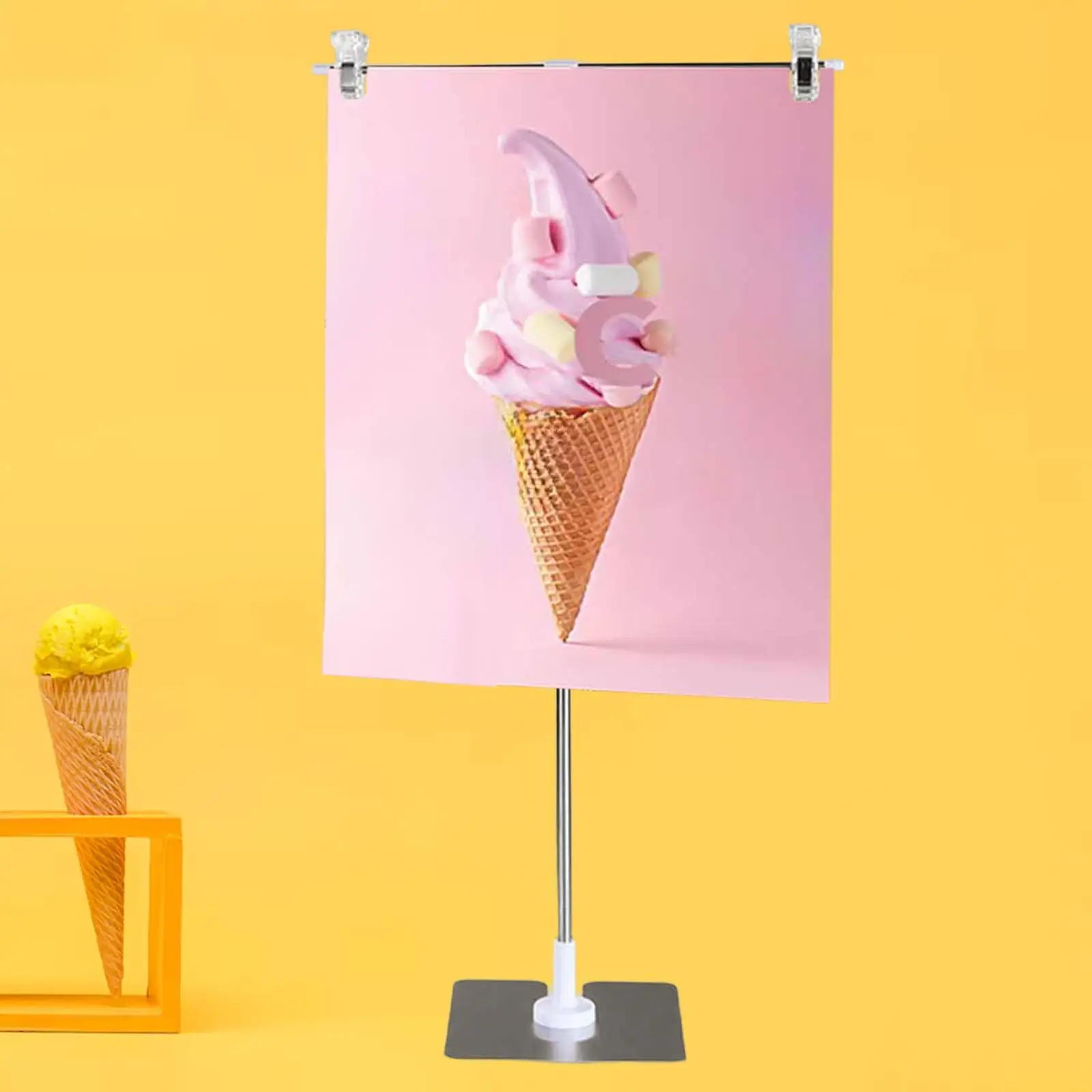 Suporte de sinal braçadeira liga alumínio altura ajustável multiuso reutilizável etiqueta titular para supermercado shoppings loja roupas