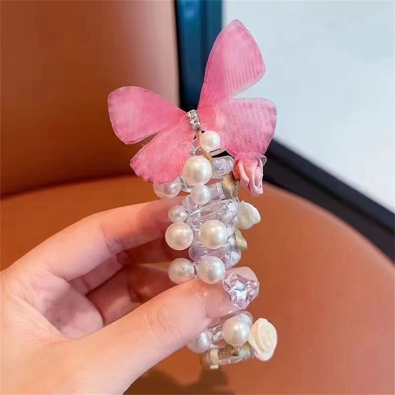 Sweet Telephone Cord Hair Ties for Women Girls Hair Accessories for Ponytail Bun No Slip Elastic Hair Bands image 4