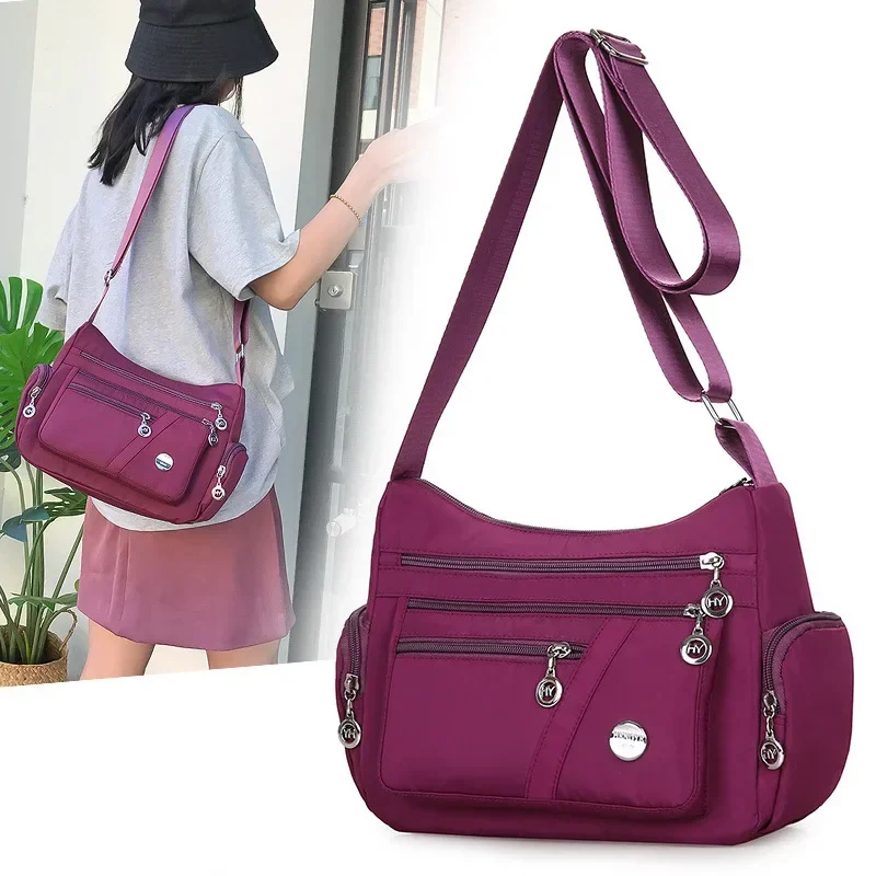 Moda na co dzień torba na ramię typu crossbody torba damska nylonowe wodoodporne torby listonoszki dla torebek damskich wysokiej jakości wielofunkcyjne — zdjęcie 3