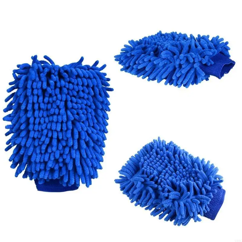 Scratch Microfiber Chenille Quick Automotive Wash Mitt Brush Large Size Lint Sponge Glove for Car Care Helper New