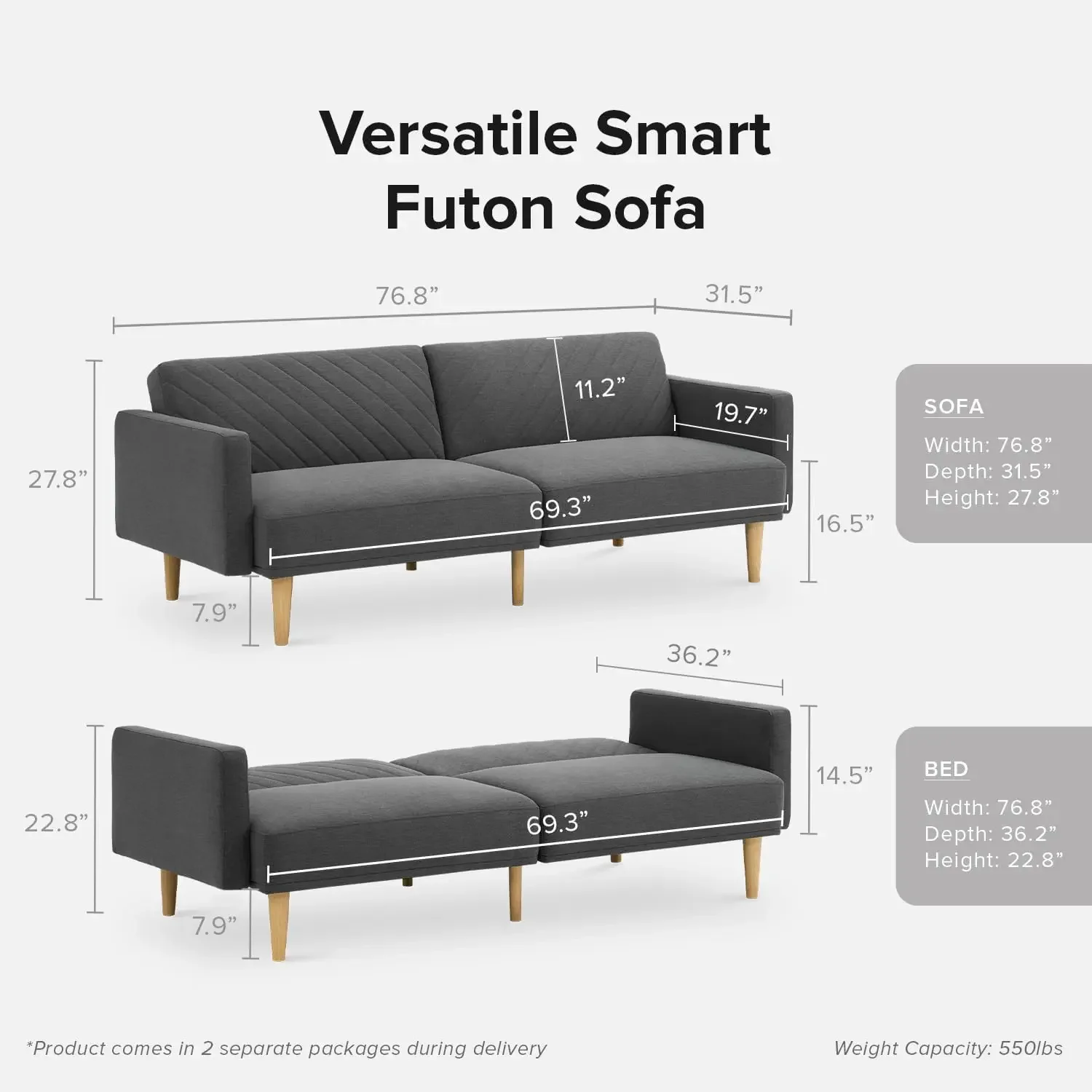 Sofa Bed, Couch, Small Sofa, Sleeper Sofa, Loveseat, Mid Century Modern Futon Couch, Sofa Cama, Couches for Living