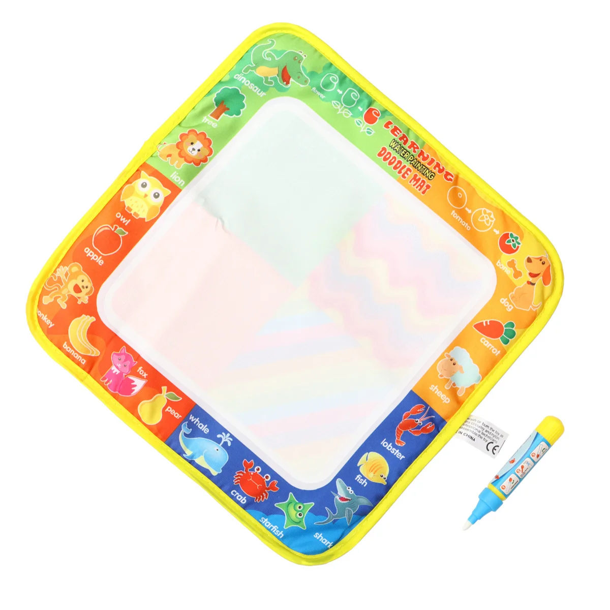 2 pçs crianças pintura pano animal desenho cobertor colorido graffiti pano criativo tapete de escrita para aprender imaginação