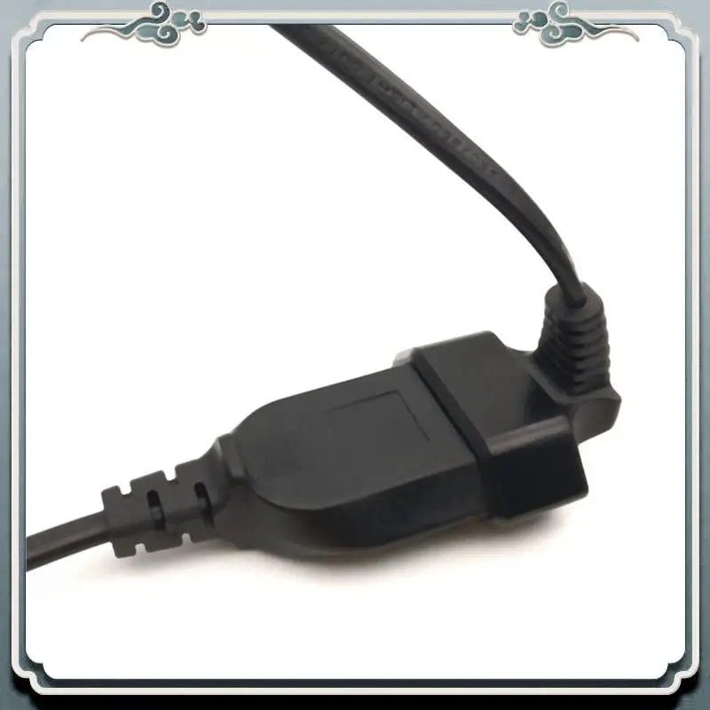 

Premium 2X Europea 90 Degree Male Plug To Female Socket Power Extension Cable For PC Computer PDU(0.6M)