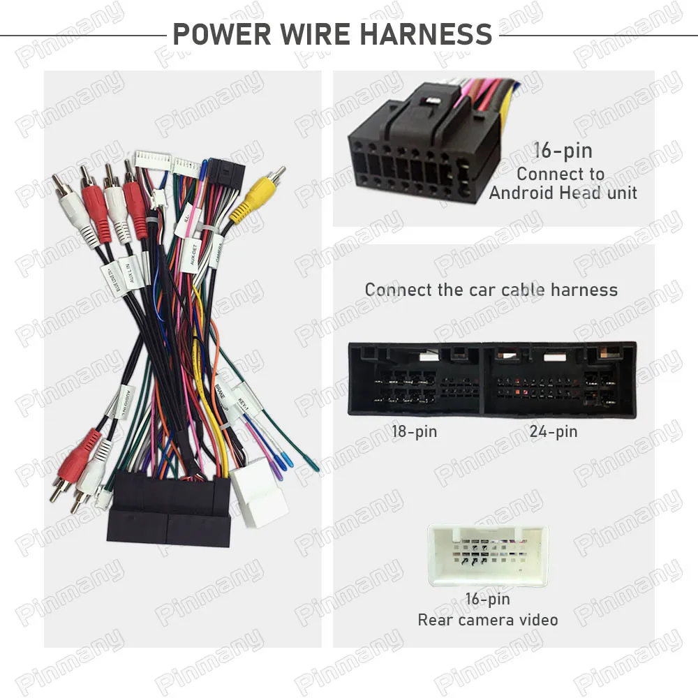 Car Radio Wire Harness cable CAN Bus SPDIF adapter for Hyundai Santa Fe Sonata Tucson KIA Sorento Elantra Ceed Cerato Sportage