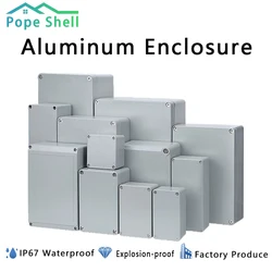 Industry IP67 Waterproof Cast Aluminum Junction Box electronic project Outdoor Explosion-proof Electrical Enclosure Case