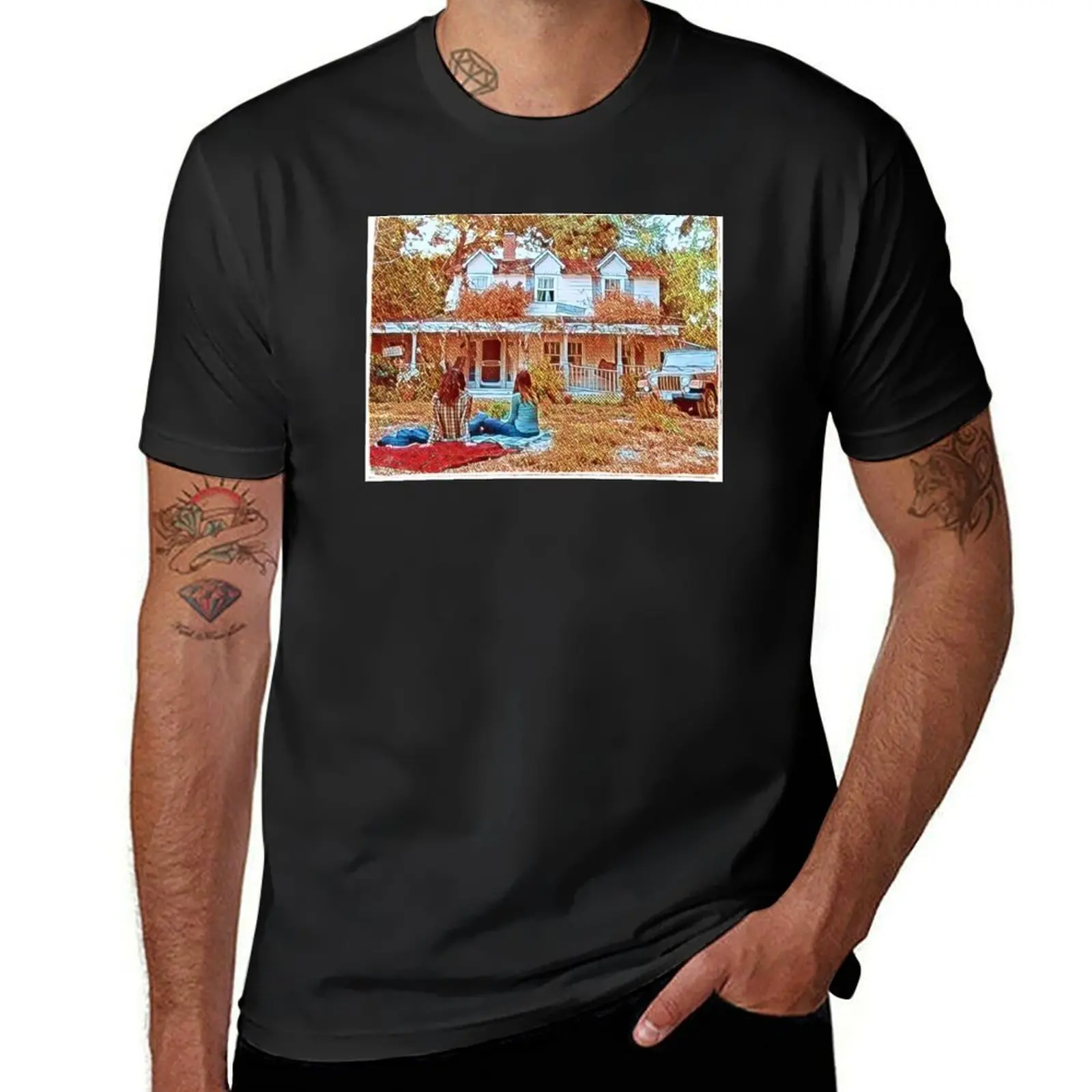 

Picnic at the Inn - Old House T-Shirt Aesthetic clothing plus sizes new edition cute clothes t shirts for men