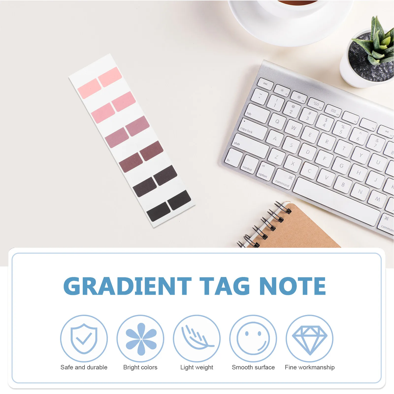 

Набор из 3 градиентных цветных клейких закладок-индексов для книг, блокнотов, Библии, папок, файлов, планировщиков