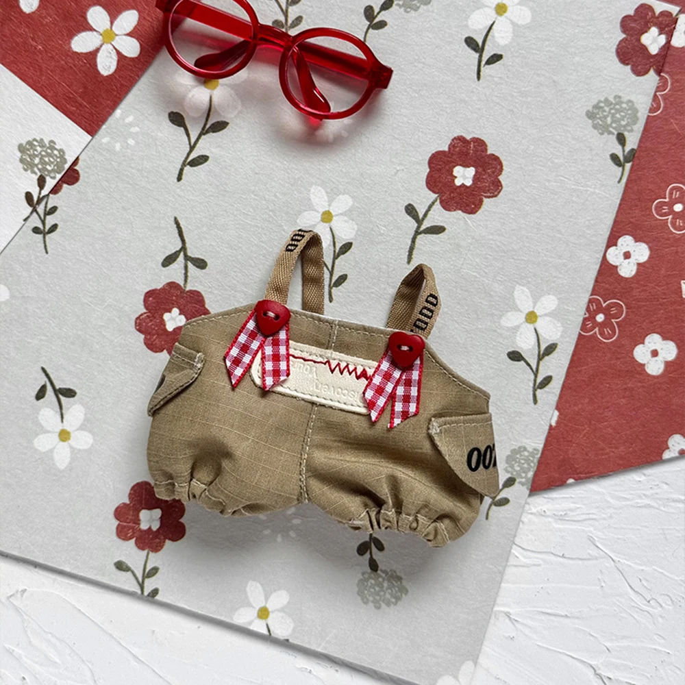 الملابس ل 15-17 سنتيمتر Labubu لطيف الدب الصغير الملابس الشعر هوب مجموعة وزرة الزي اكسسوارات هدية [لا دمية]