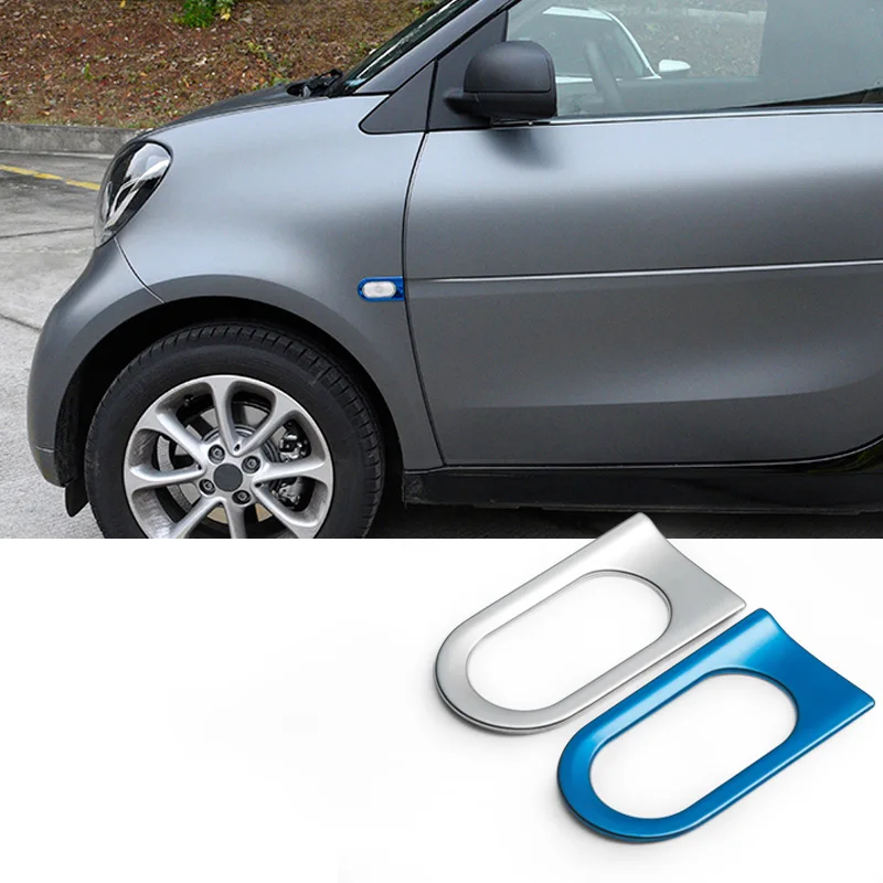 

2PCS Car Exterior Modification Steering Indicator Decorative Frame For Mercedes Smart 453 Fortwo Car Accessories Sticker Styling