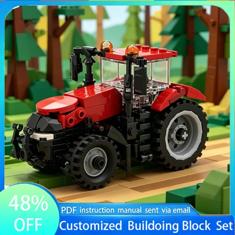 

214 PCS Racing Heavy Equipment MOC Customize Modular Building Block Brick Creative Design Popular Model DIY Holiday Toy Gifts