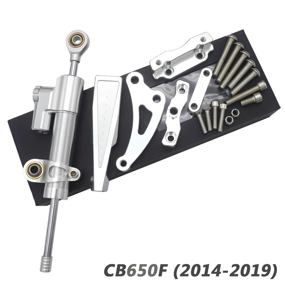 

For Honda CB650F CB650 F 2014 2015 2016 2017 2018 2019 Motorcycle Steering Damper Stabilizer Kit Damper Steering Stabilizer