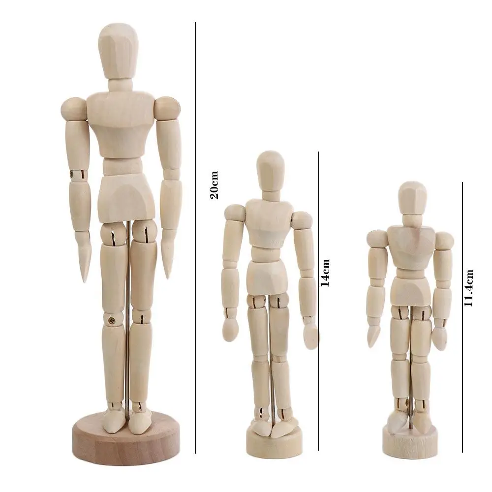 Human Drawing Artist Home Decor Sketch Draw Art Models Ornaments Figure Model Mannequin Wooden  Action  Figures