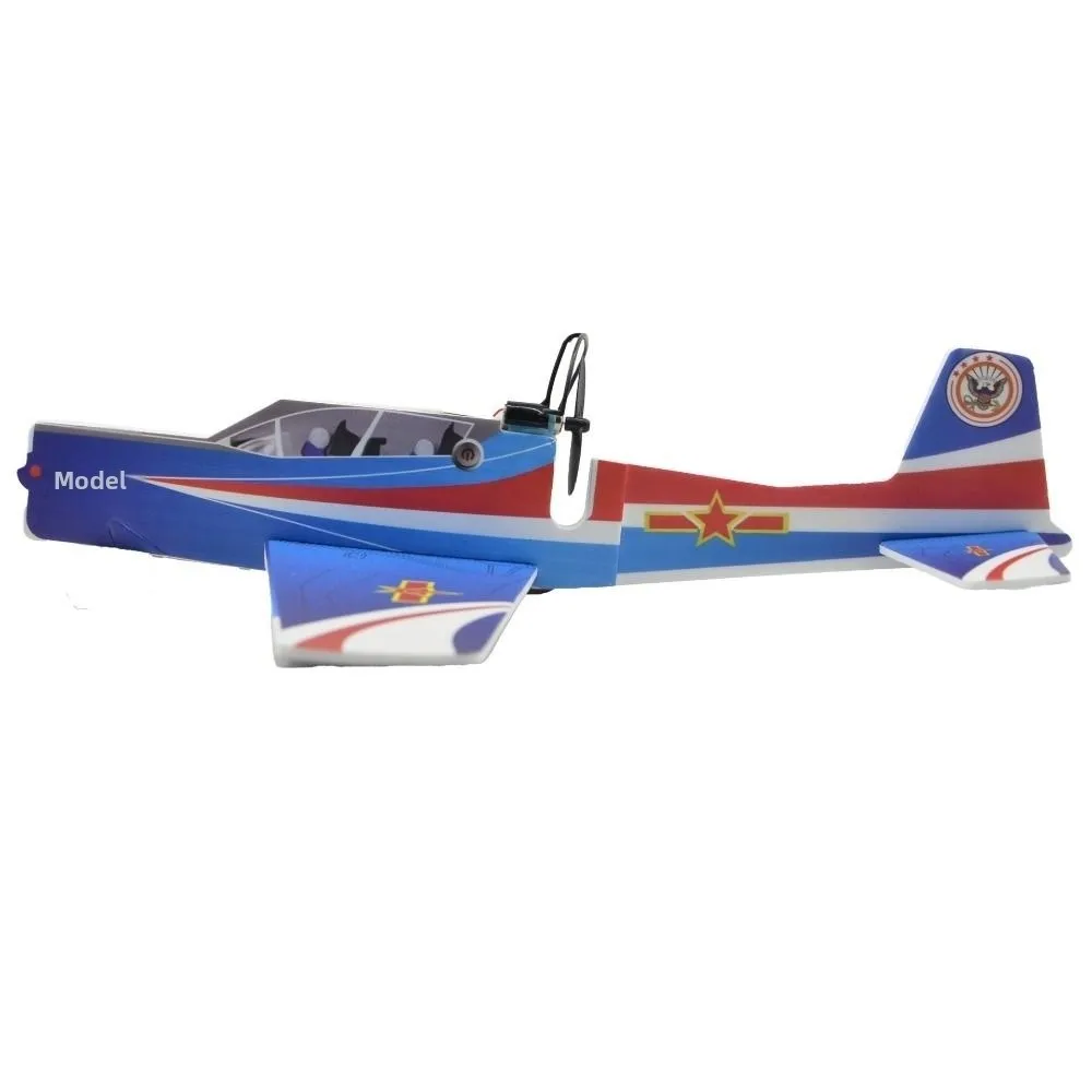 High Quality USB Rechargeable Spinning Hand Paper Airplane with LED Light PP Hand Throwing Flying Airplane 35*9*32mm DIY Model
