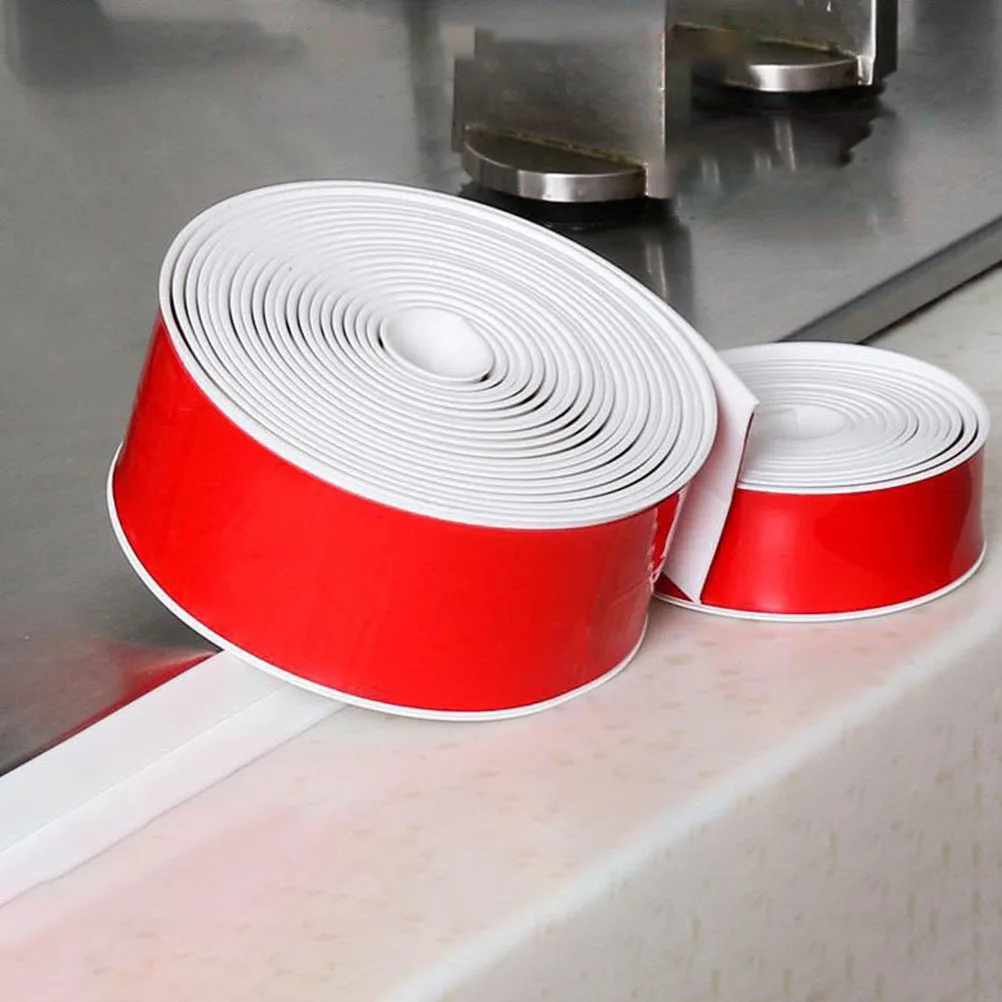 

PVC Self Adhesive Kick Line Wall Trim 10cmx3m White Peel Stick Trim for Wall Edge Cabinet Corner Molding Decorative Garden
