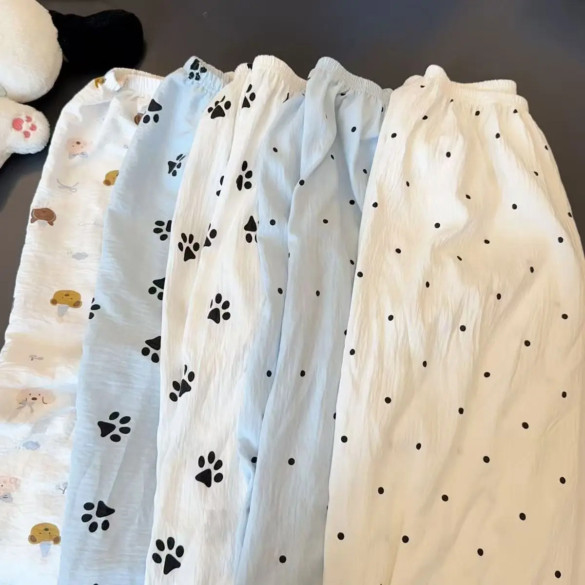 

Women's Cloud Cotton Sleep Bottoms Loose Soft Cute Student Style Casual Outdoor Wear Lounge Pants For Spring Summer