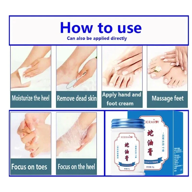 Herbal Anti Crack Foot Cream Heel Cracking Repair Products Exfoliation Dead Skin Removal Softening Moisturize Smooth Skincare