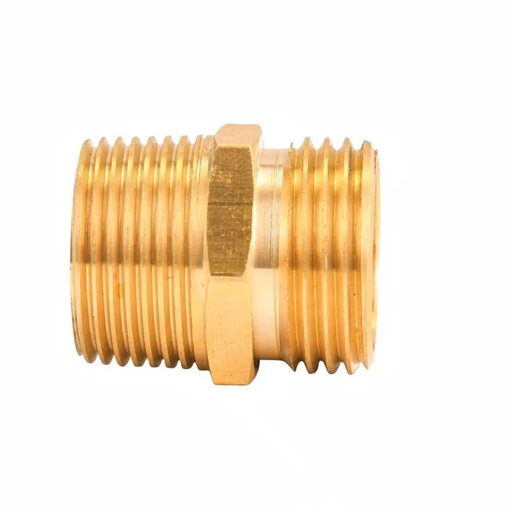 Reliable Brass Hose Fitting 3 4 GHT To 1 2 NPT Thread Adapter Heavy Duty Metal Connector For Garden Watering Tool