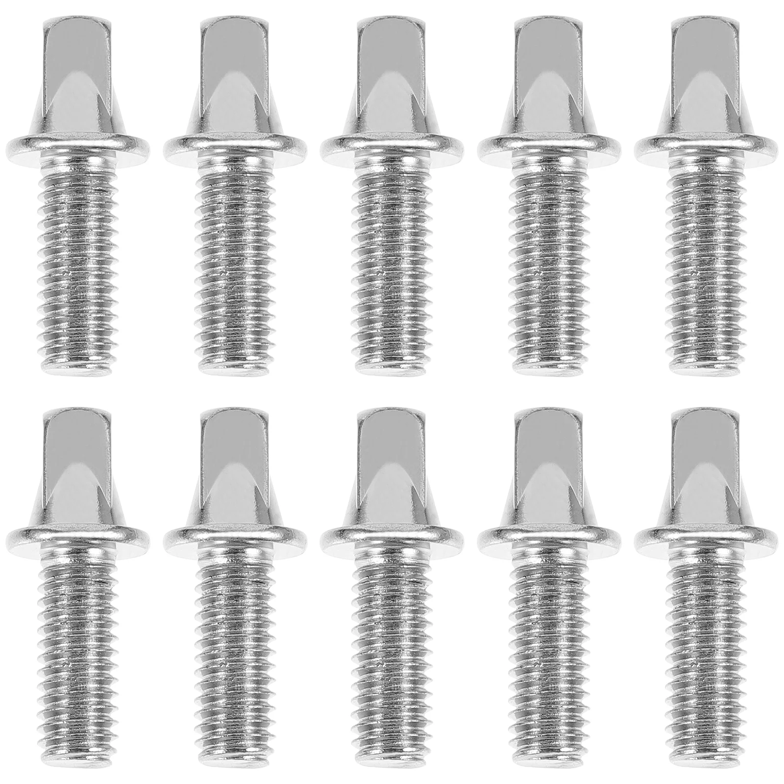 10 Pcs Drum Screw Fittings Screws for Pedal Shaft Key Bolt Jam Bolts Repair Kit Silver Plated Iron