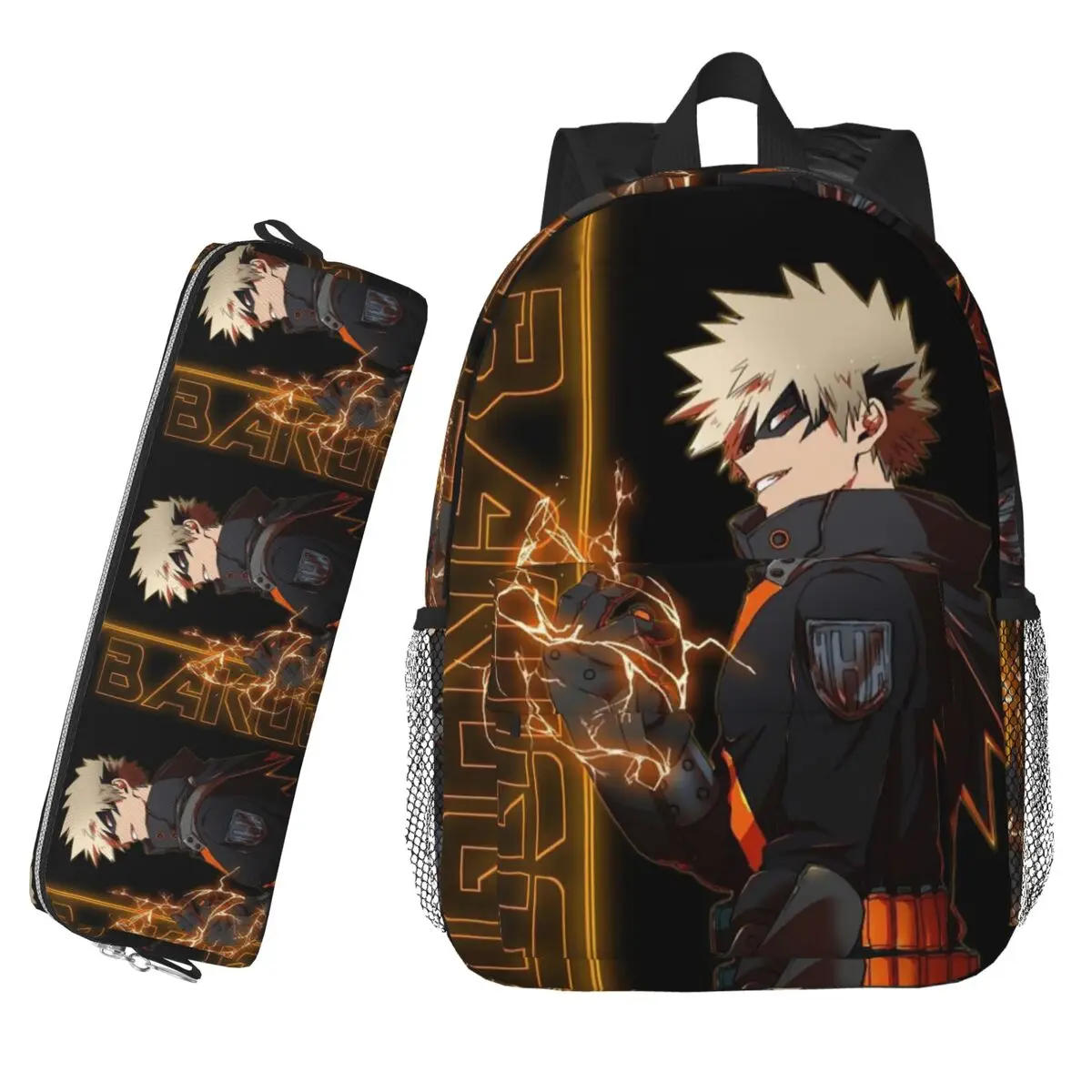 

Рюкзак Bakugou Katsuki, Лидер продаж, рюкзак большой емкости, сумка для книг для мальчиков и девочек, сумки на плечо для детей, школьная сумка, пенал