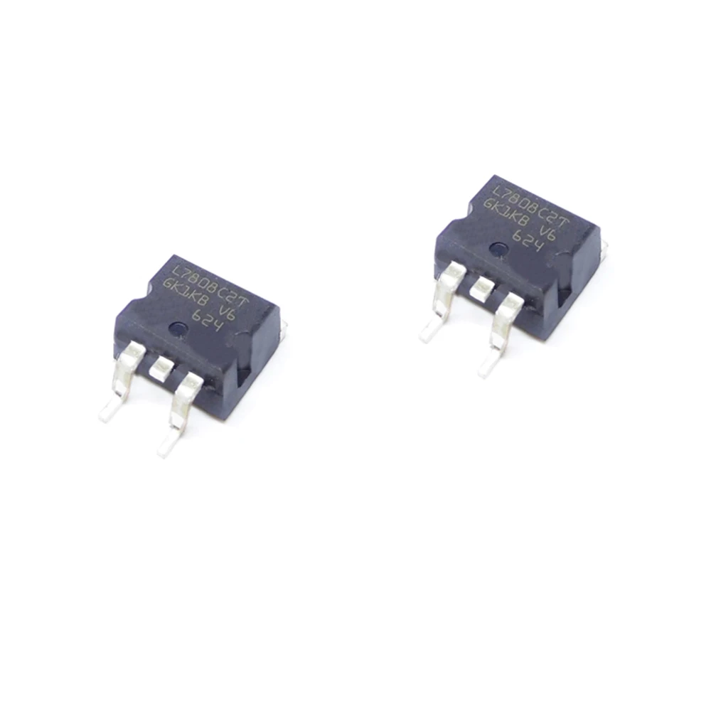 10PCS L7808CD2T L7808 L7808C2T TO-263 New and Original IC Chipset MOSFET MOSFT TO263 Three-terminal Voltage Regulator