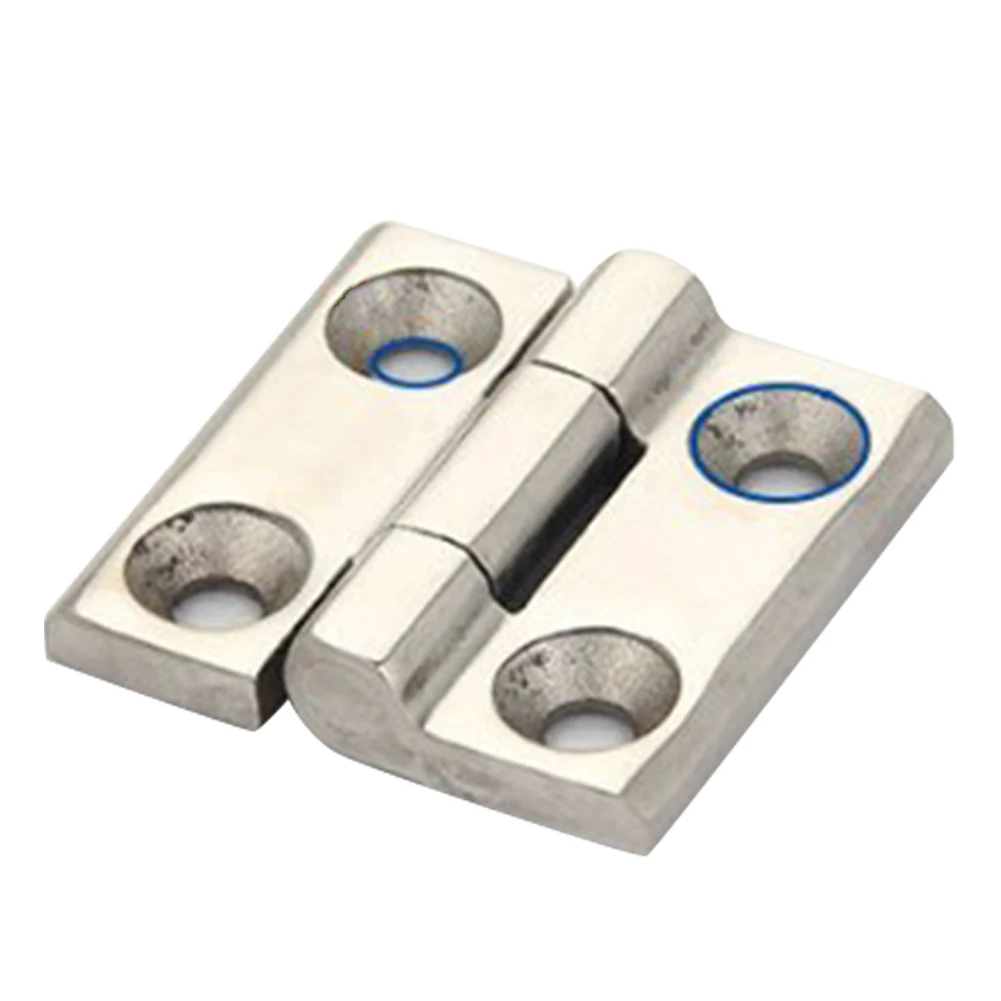 Heavy Duty Furniture Hinge Bracket 60*60mm Electrical Cabinet Hinge Reinforced Lock Body Brushed Finish Design