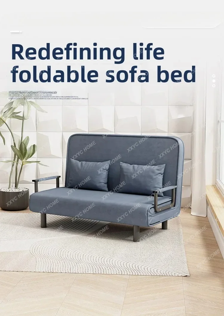

Small apartment sofa bed multifunctional lunch bed nap bed escort living room office sofa chair foldable