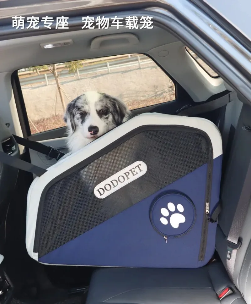 New Foldable Pet Car Cage for Long Distance Outings, Portable Large Dog Bed Cage Dog House 강아지 집