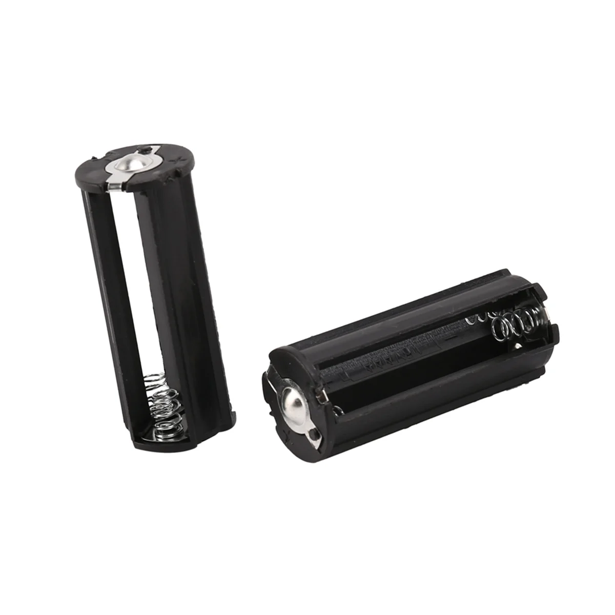 

N09R 2Pcs Black Battery Holder for 3 x 1.5V AAA Batteries Flashlight Torch