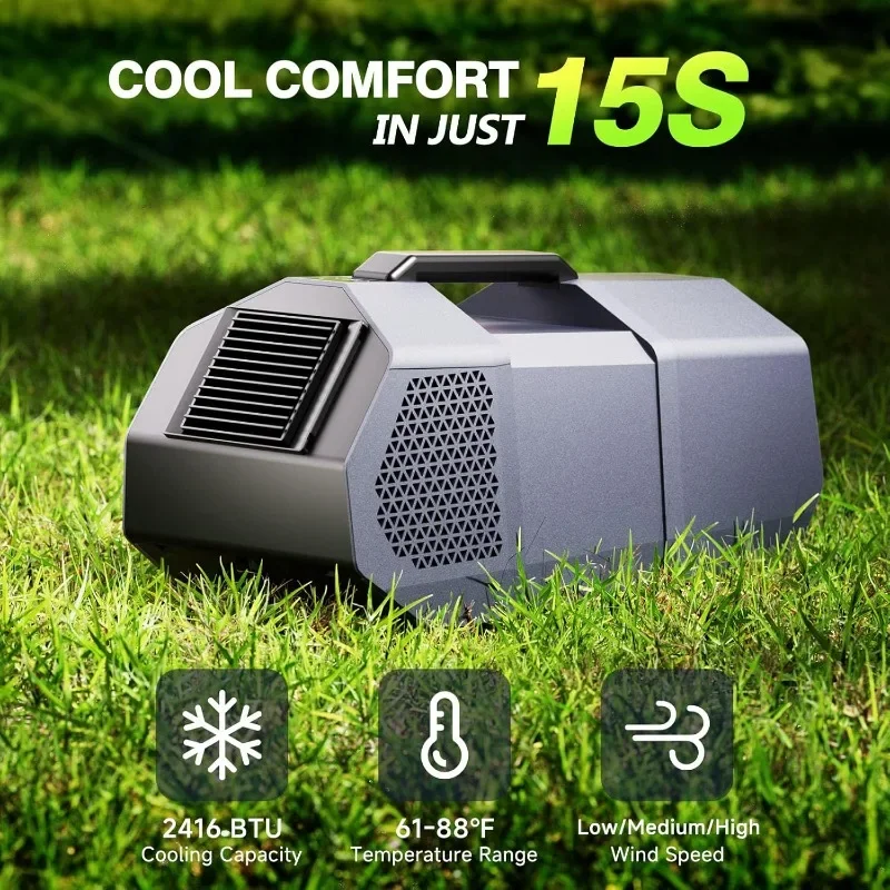 Portable Air Conditioners Camping Tent Air Conditioner, Ultra-Low Energy Consuming Compact & Lightweight Outdoor AC Unit for Car