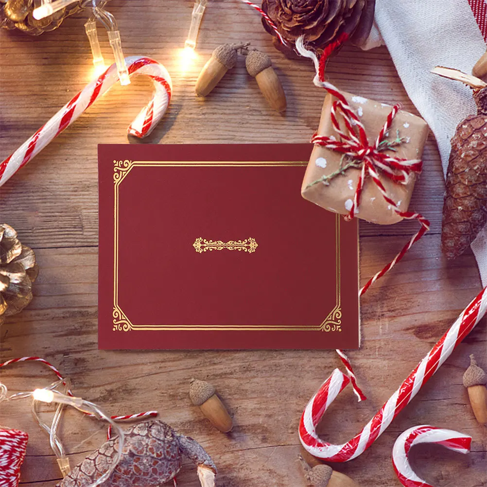 

2Pcs Diploma Holders Luxurious Certificate Covers for A4 Document Protection Versatile Folders for School Business Awards