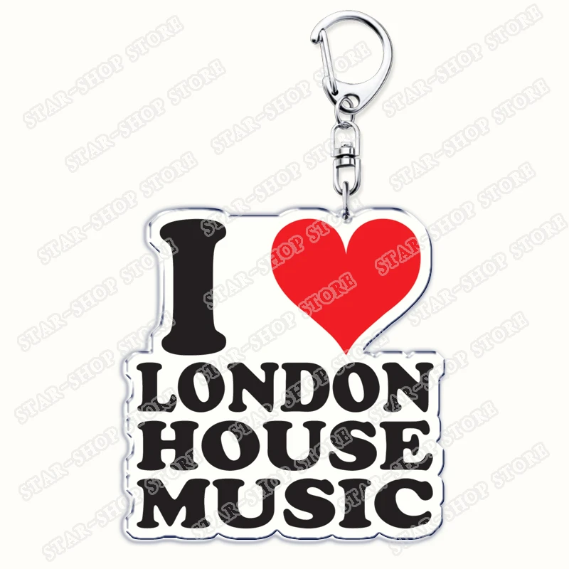 I Love London United Kingdom Keychain Accessories Bag UK England British Big Ben Keyrings Jewelry Fans Freinds Gifts