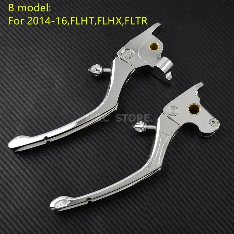 Motorrad CNC Bremse Kupplung Hebel Chrom Für Harley Touring Electra Glide Standard Street Glide Road King 2008-2019